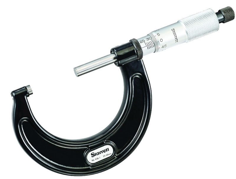 Starrett 436.1MXRL-25 Outside Micrometer 0-25mm