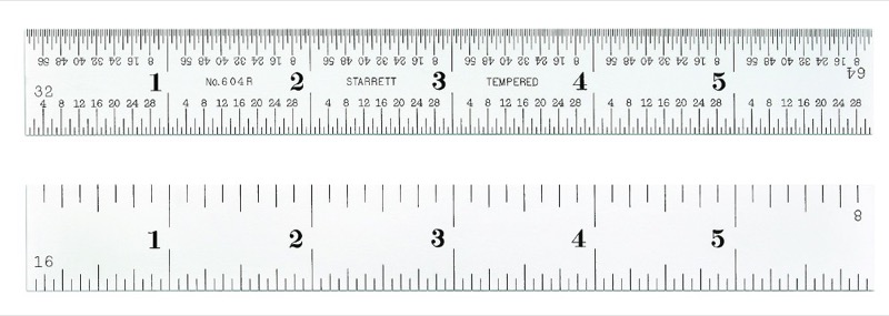Starrett C604R-6 Steel Rule 6in