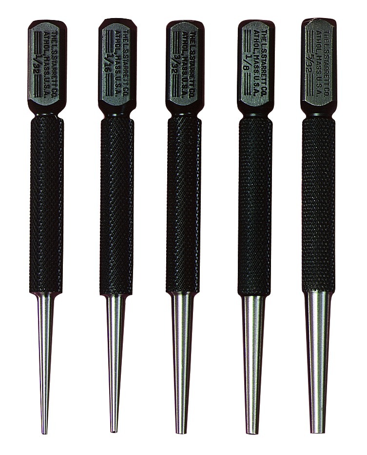 Starrett S800PC Square Head Nail Punch Set